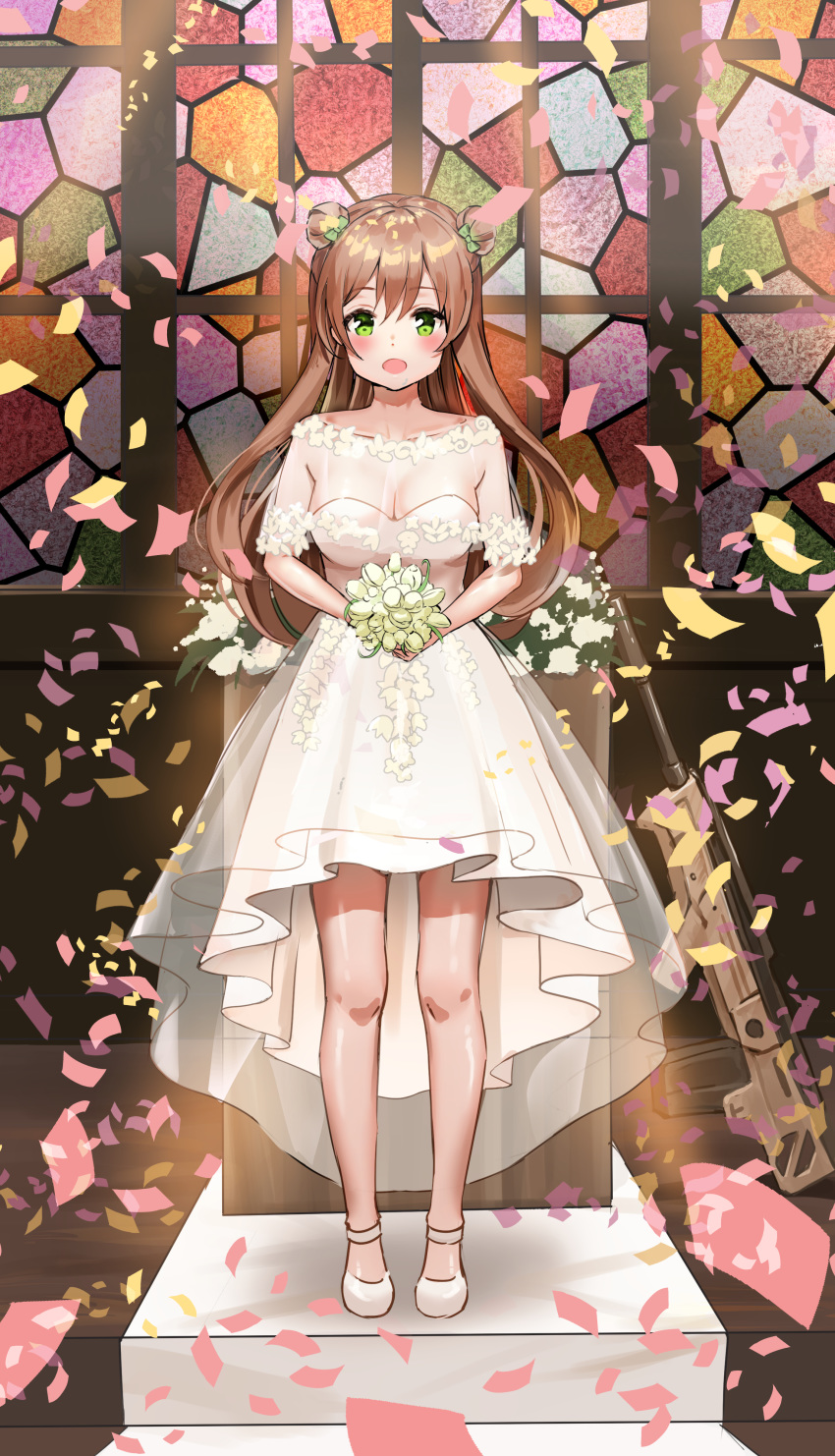 dress girls_frontline kian rfb_(girls_frontline) wedding_dress