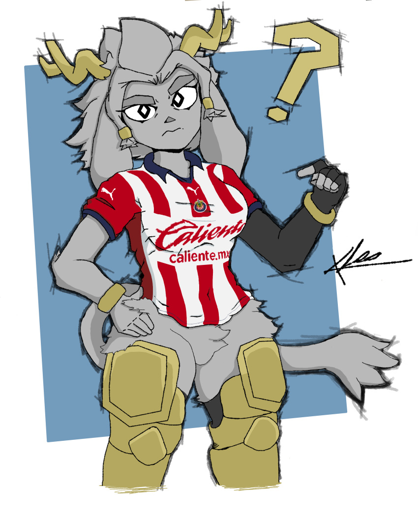 absurd_res anthro ball chivas clothing female geri_(artist) hi_res meme meme_clothing mexico pseudoregalia sign soccer_ball solo sybil_(pseudoregalia)