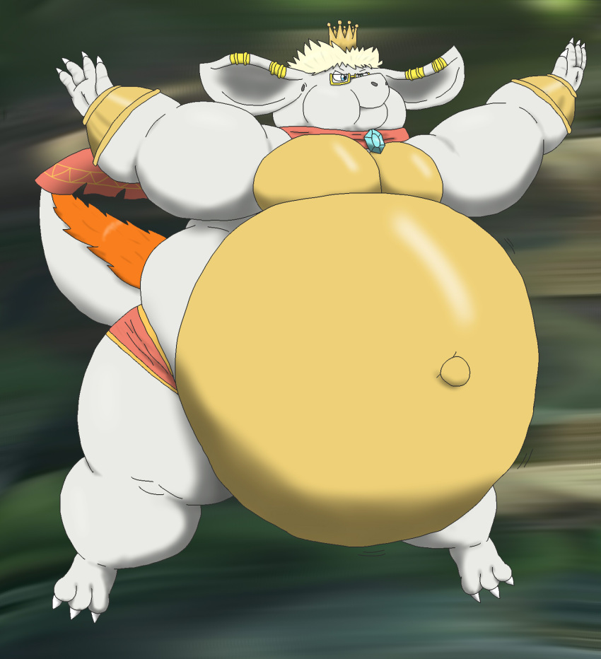 alythewolfcat anthro belly big_belly bloated cosplay donkey_kong_(series) final_fantasy heterochromia hi_res huge_belly hyper hyper_belly k_rool male nekrahn nintendo nu_mou solo square_enix super_smash_bros.