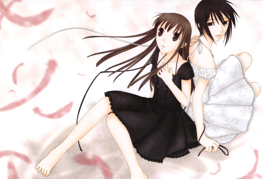 dress feet fruits_basket honda_tohru sohma_akito takaya_natsuki