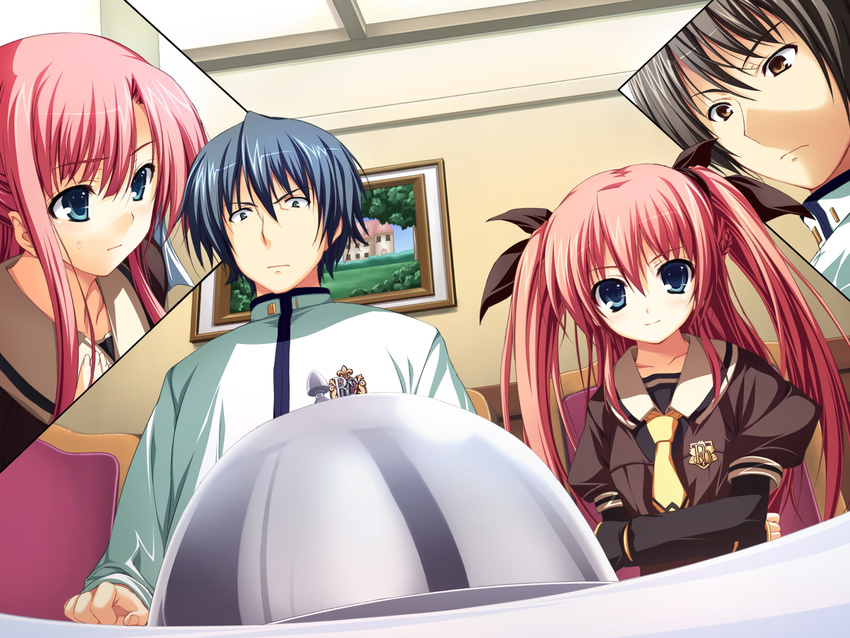 akatsuki_no_goei game_cg nikaidoh_reika red_hair tomose_shunsaku