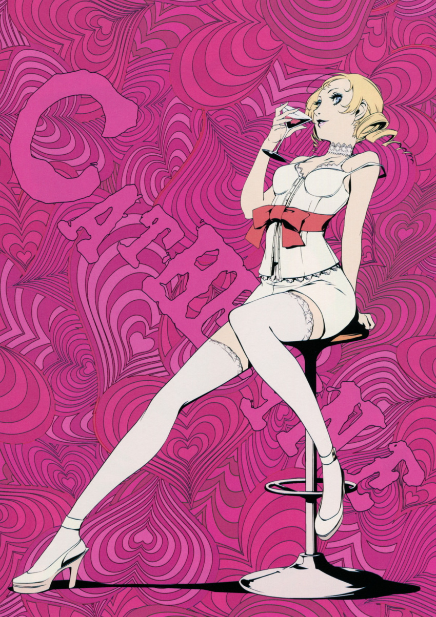 catherine_(character) catherine_(game) cleavage soejima_shigenori thighhighs