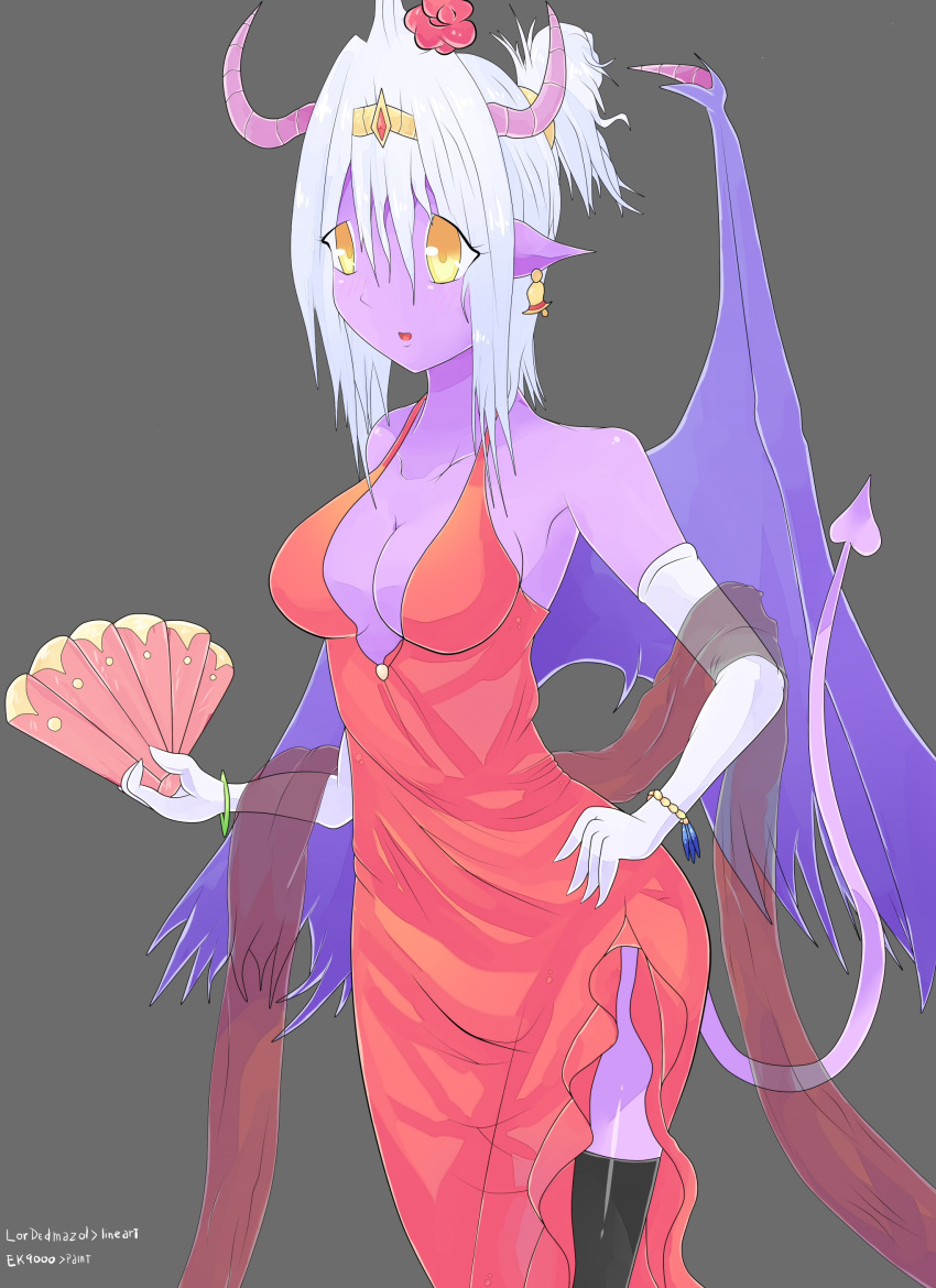 absurdres assasin color elfana eyes highres killer limoria limudis limudis_moriana moriana moriana_limudis purple purple_skin sicaria tag white white_hair yellow yellow_eyes