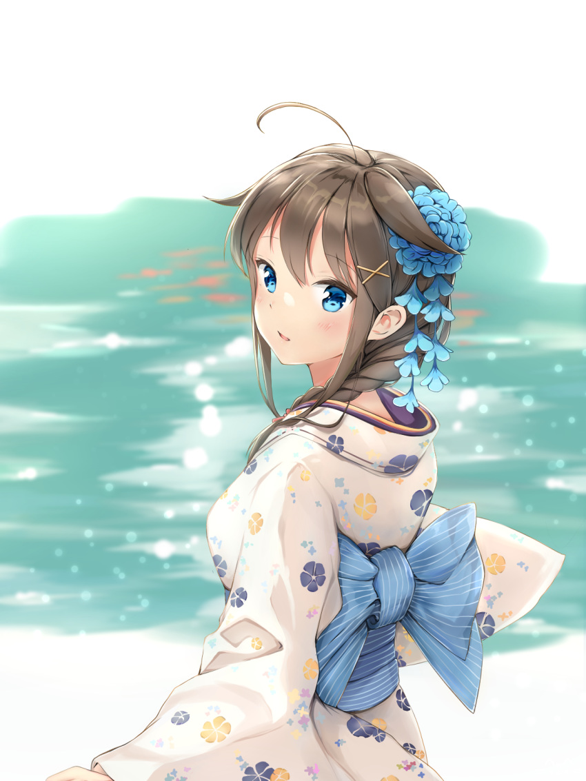 haruka_poi japanese_clothes kantai_collection shigure_(kancolle) tagme