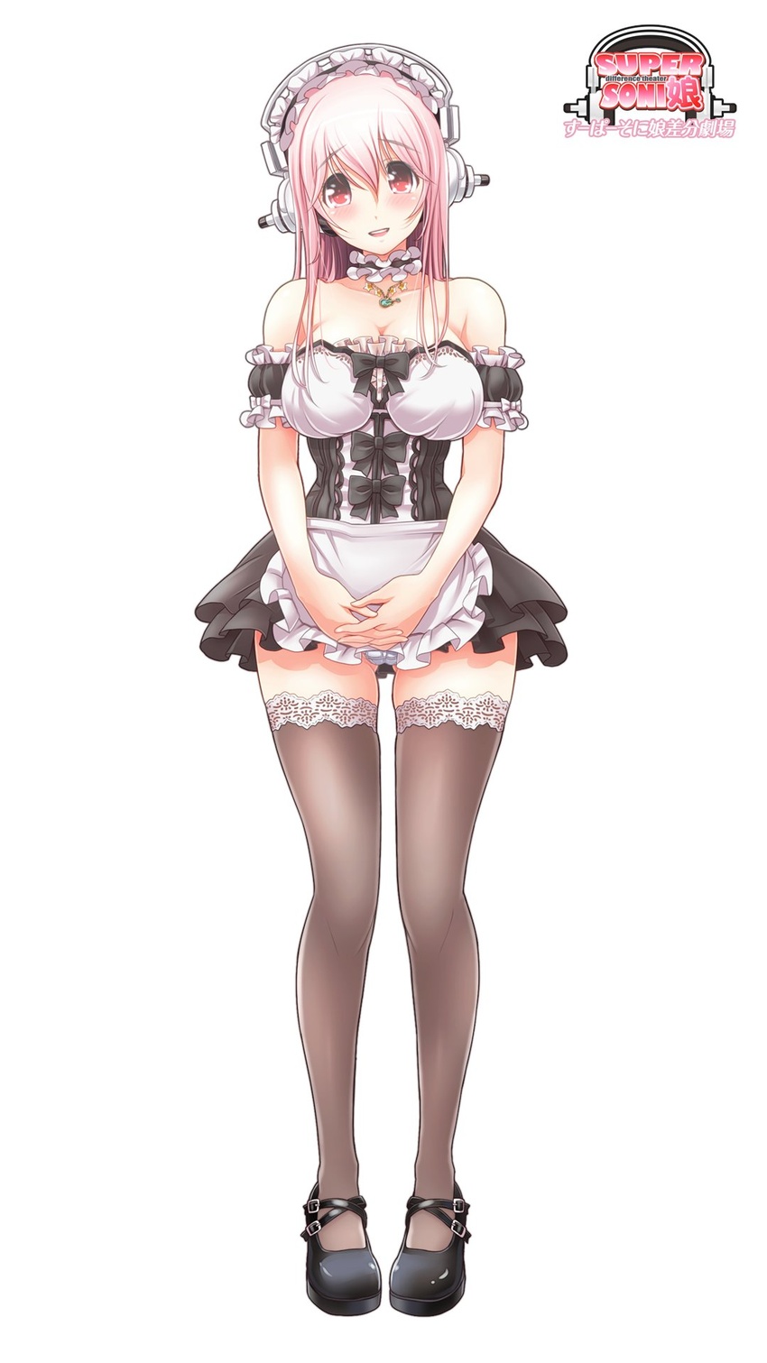 breasts headphones mag_kan maid nipples sonico super_sonico v-mag