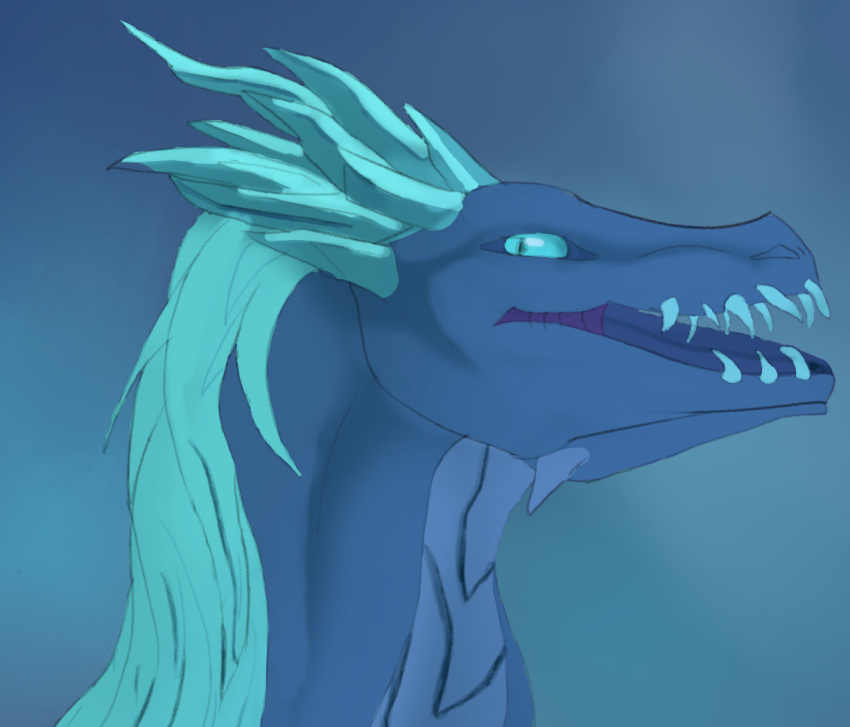 auroth_the_winter_wyvern dota dragon fangs feral hair horn mane mythological_creature mythological_scalie mythology open_mouth scalie solo teeth vokulnin_(artist)