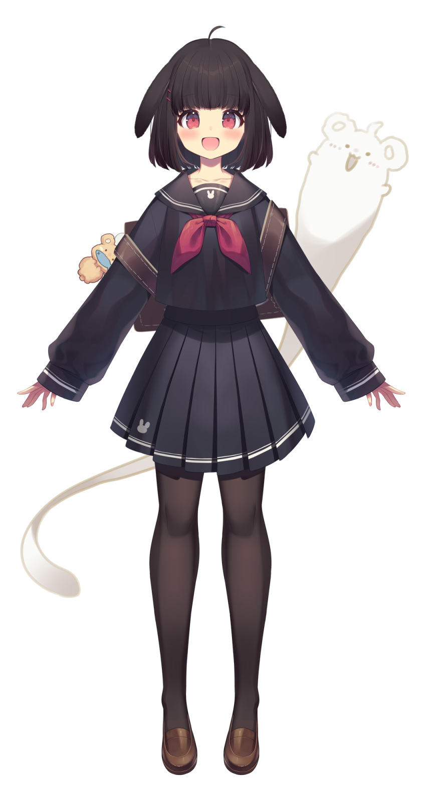 animal_ears pantyhose seifuku tagme usamata