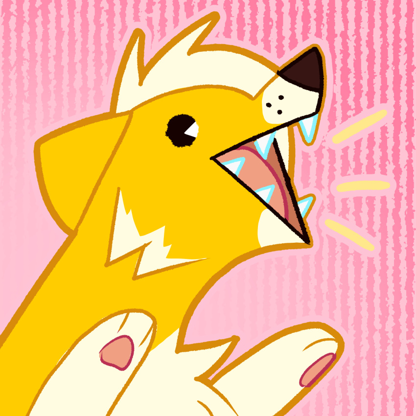 1:1 ambiguous_gender canid canine canis cawbaret digital_media_(artwork) domestic_dog feral hi_res icon mammal solo tagme