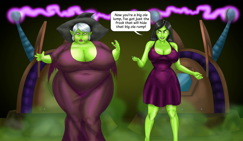 banjo-kazooie bbw belly big_belly fat female female_only game_over_gruntilda gender_transformation genderswap genderswap_(mtf) gruntilda huge_belly link nintendo obese obese_female overweight rareware rule_63 saturnxart shocked_expression simple_background slightly_chubby tagme the_legend_of_zelda weight_gain witch witch_hat