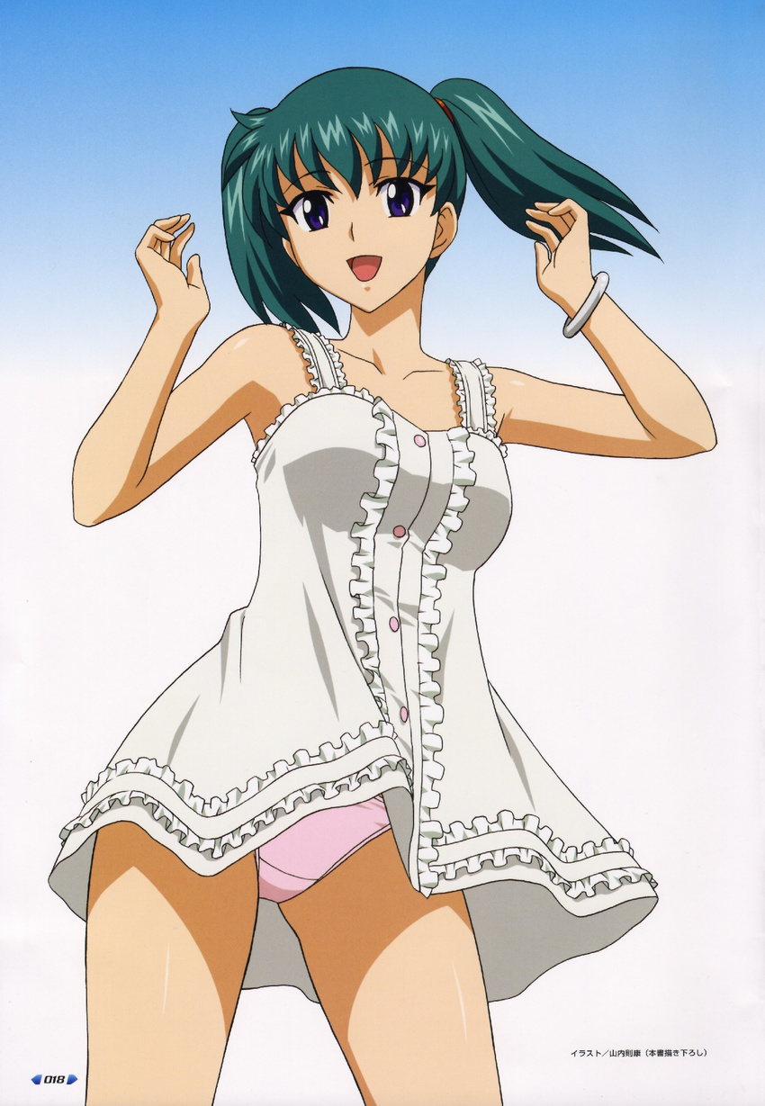 dress honjou_mikaze pantsu stratos_4 summer_dress