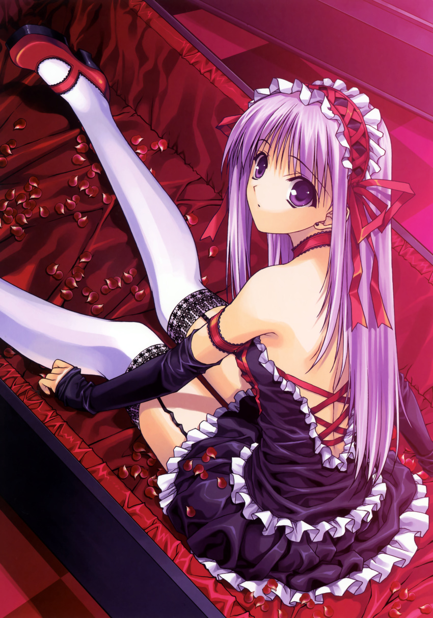 gothic_lolita heart-work lolita_fashion stockings suzuhira_hiro thighhighs