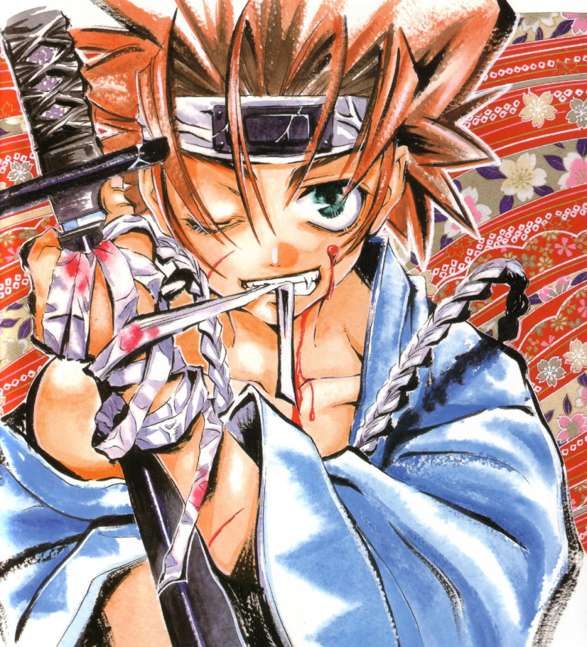 blood chrono_nanae ichimura_tetsunosuke male peacemaker_kurogane