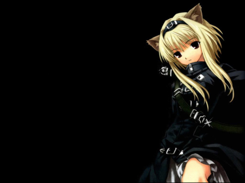 alice_soft animal_ears big_bang_age black catgirl daibanchou hiouguu_kaguya