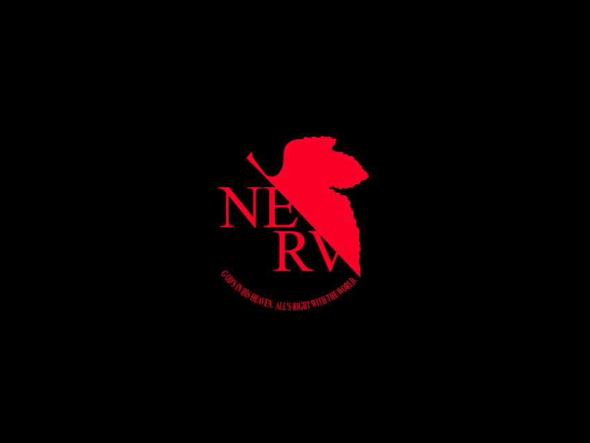 black logo neon_genesis_evangelion nerv tagme