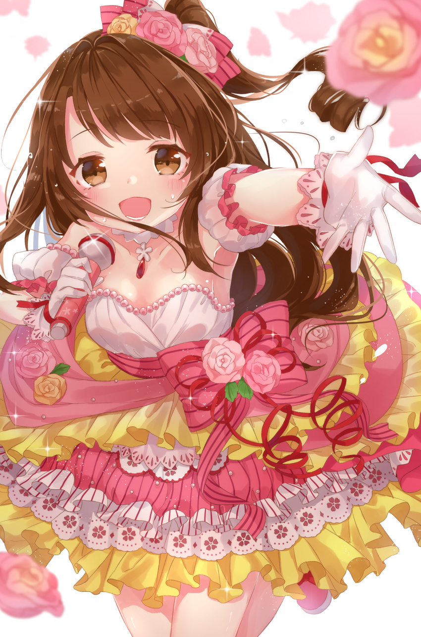 cleavage dress jimmy shimamura_uzuki the_idolm@ster the_idolm@ster_cinderella_girls