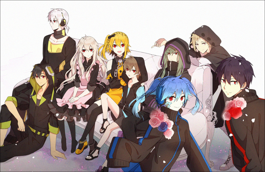 amamiya_hibiya enomoto_takane hakusai kagerou_project kano_shuuya kido_tsubomi kisaragi_momo kisaragi_shintaro kokonose_haruka kozakura_mary seto_kousuke