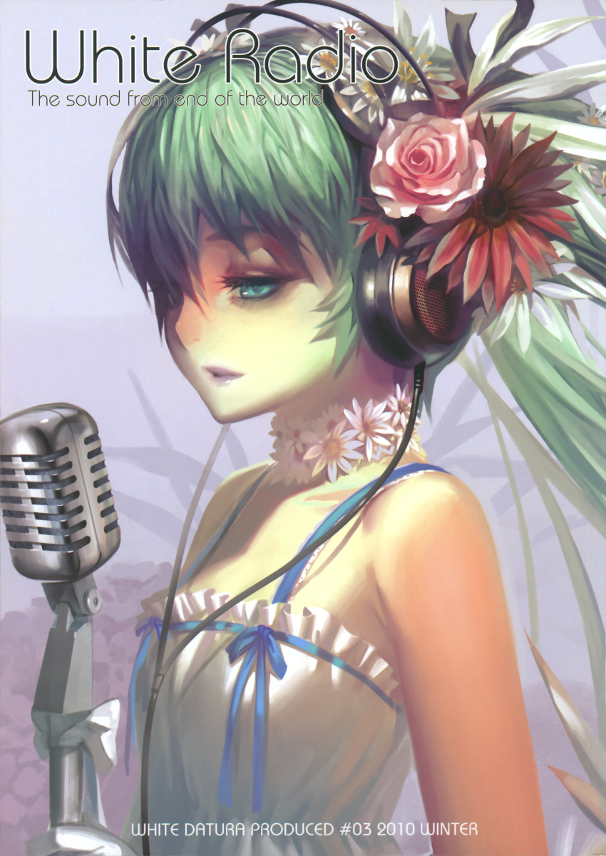 alphonse dress hatsune_miku headphones vocaloid white_datura