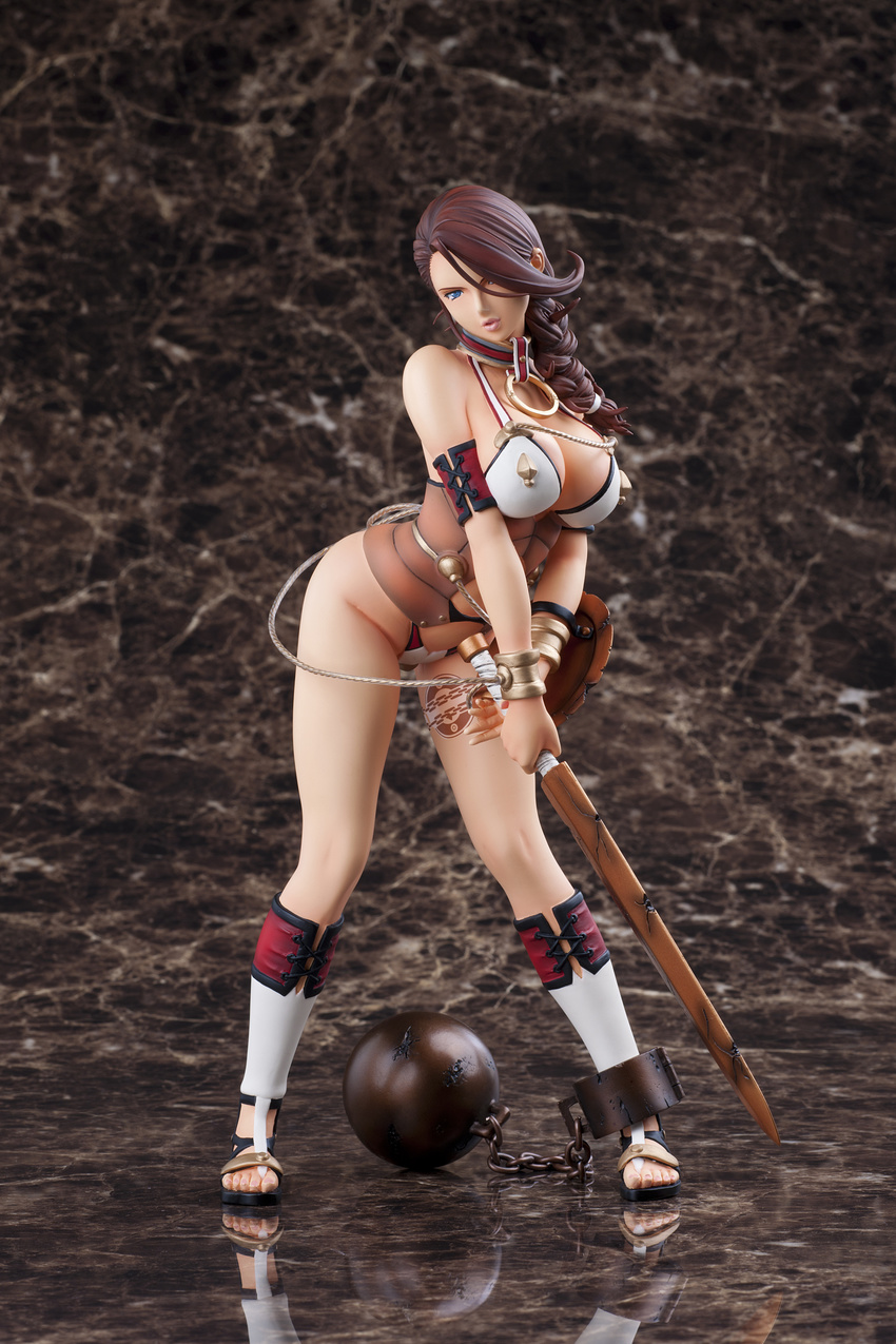 absurdres branwen breasts brown_hair figure highres large_breasts photo queen's_blade queen's_blade_rebellion slave