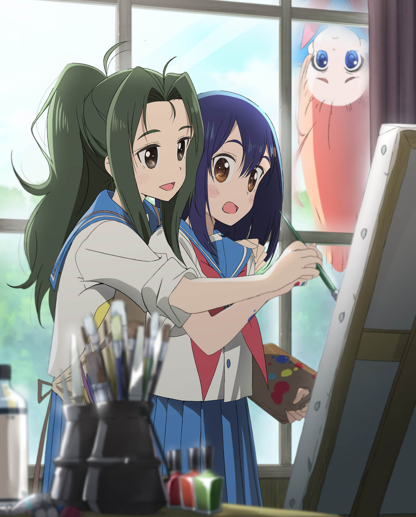 flip_flappers irodori_iroha kojima_takashi kokomine_cocona papika seifuku