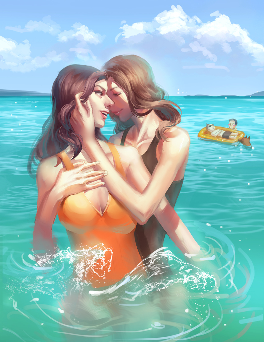 cleavage sunyuqian swimsuits wet yuri