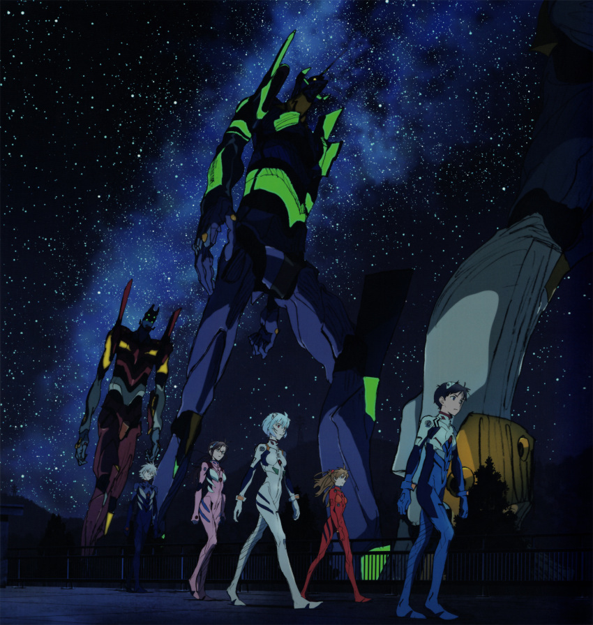 ayanami_rei bodysuit ikari_shinji makinami_mari_illustrious mecha megane nagisa_kaworu neon_genesis_evangelion oshiyama_kiyotaka souryuu_asuka_langley