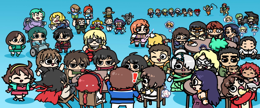 absurdres afei_(sfma3248) amuro_ray argo_gulskii athrun_zala banagher_links blonde_hair blue_hair braid cagalli_yula_athha chair chang_wufei char's_counterattack char_aznable chibi chibodee_crocket clown compass_uniform computer dark_skin domon_kasshu dress duo_maxwell earth_federation four_murasame g_gundam george_de_sand gigi_andalusia gundam gundam_00 gundam_age gundam_hathaway's_flash gundam_narrative gundam_seed gundam_seed_destiny gundam_seed_freedom gundam_thunderbolt gundam_unicorn gundam_wing gundam_zz hathaway_noa heero_yuy highres instrument jona_basta kamille_bidan kio_asuno kira_yamato kou_uraki laura_rolla loran_cehack marida_cruz mikazuki_augus military_uniform mineva_lao_zabi mobile_suit_gundam otoko_no_ko piano punching quatre_raberba_winner quattro_bajeena quess_paraya rain_mikamura rau_le_creuset sai_saici setsuna_f._seiei shinn_asuka short_hair sleeveless smile stellar_loussier sunglasses tieria_erde trowa_barton turn_a_gundam zaft_uniform zeta_gundam