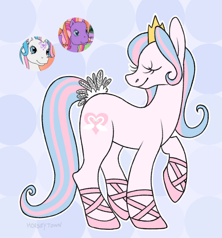 2022 artist_name ballet ballet_boots bent_leg blue_background blue_eyes blue_mane blue_tail boots closed_eyes closed_smile clothing crown cutie_mark dancewear digital_drawing_(artwork) digital_media_(artwork) earth_pony english_description equid equine fan_character female female_feral feral flat_colors footwear fur green_eyes greengrizz group hasbro headgear hi_res hooves horse long_mane long_tail mammal mane mlp_g3 mouth_closed multicolored_mane my_little_pony mythological_creature mythological_equine mythology orange_mane outline pegasus pink_body pink_fur pink_mane pink_tail pony pre-g4 purple_body purple_fur quadruped shoes simple_background smile standing star_catcher_(pre-g4) swan_song_(evenoelle) tail trio twinkle_twirl_(mlp) two_tone_mane two_tone_tail unguligrade white_body white_fur white_mane white_outline wings