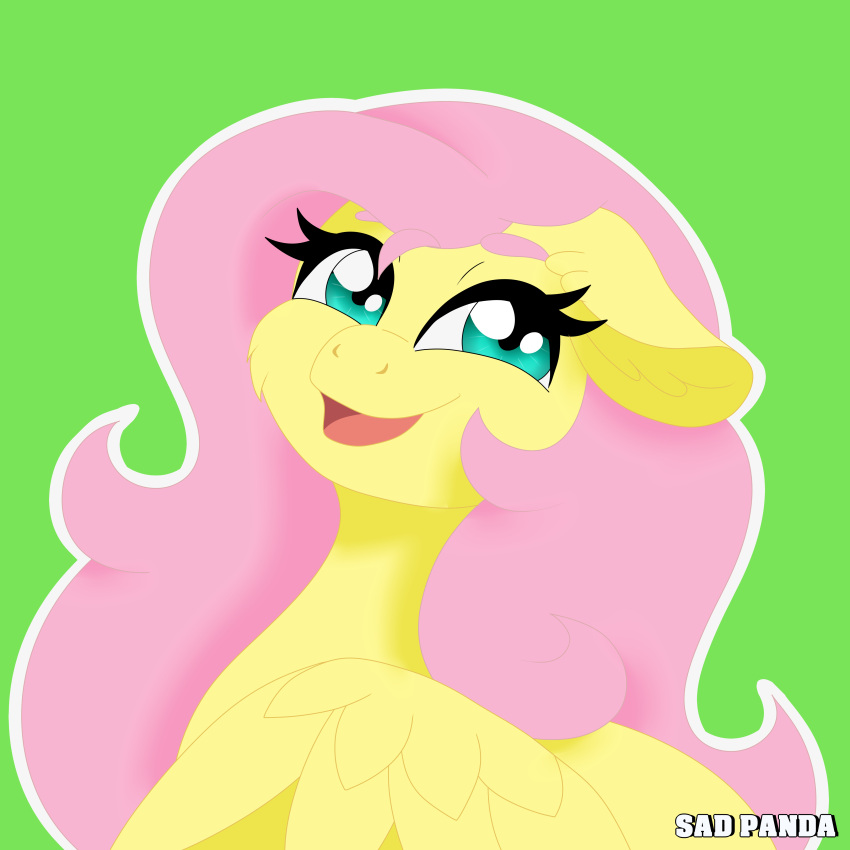 absurd_res equid equine female feral fluttershy_(mlp) friendship_is_magic hasbro hi_res horse mammal my_little_pony mythological_creature mythological_equine mythology pegasus pony sad_panda_1268 wings