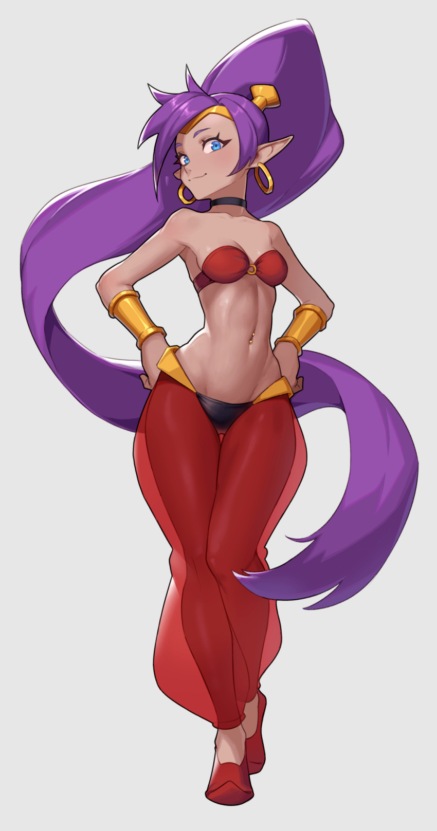 cheshirrr pointy_ears see_through shantae shantae_(character)