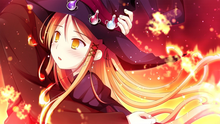 game_cg hinomiya_ayari ko~cha windmill_oasis witch witch's_garden