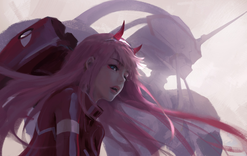 darling_in_the_franxx horns tagme wlop zero_two_(darling_in_the_franxx)