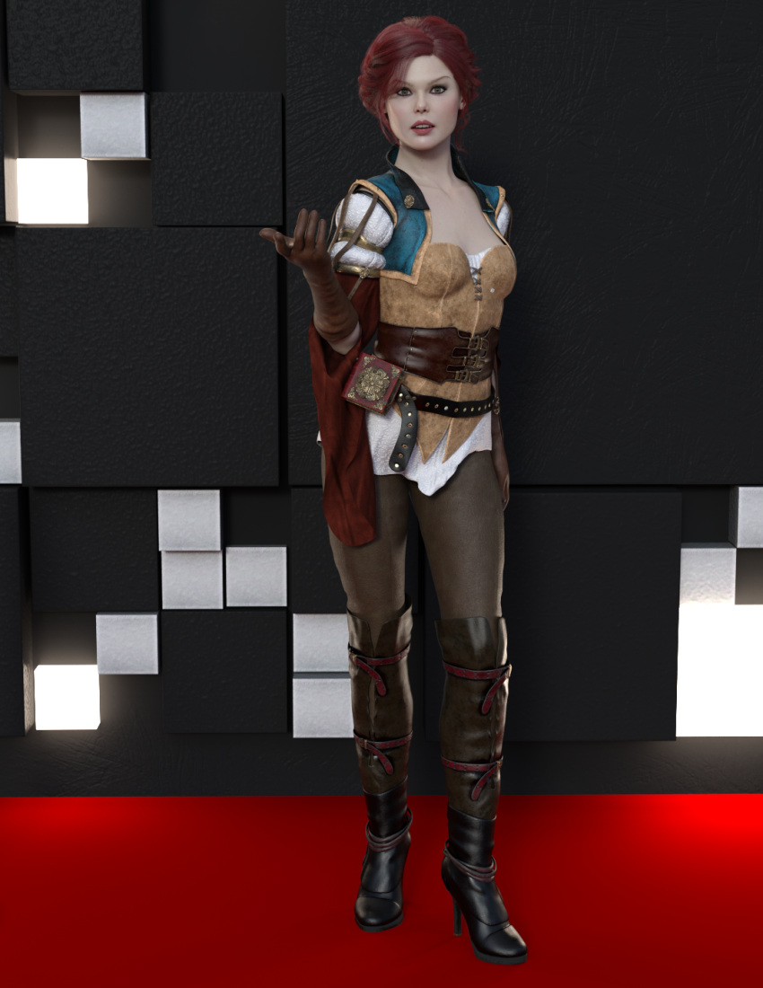 1girls 3d 3d_(artwork) cd_projekt_red celebrity cosplay daz3d daz_studio elle_fanning female female_only human human_only light-skinned_female light_skin pin3d posing solo solo_female the_witcher_(series) the_witcher_3:_wild_hunt triss_merigold triss_merigold_(cosplay)