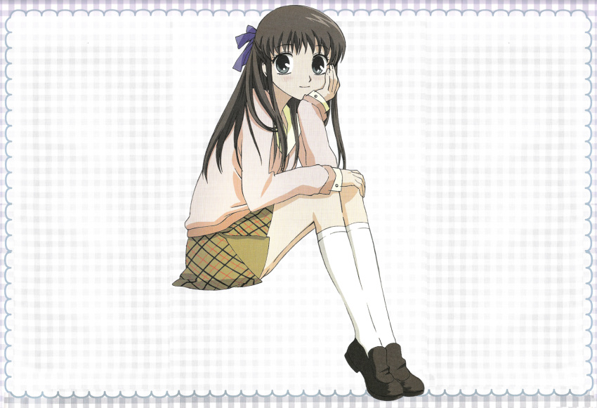 fruits_basket honda_tohru kneehighs skirt tagme