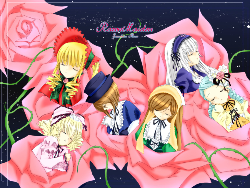 hina_ichigo kanaria rozen_maiden shinku souseiseki suigintou suiseiseki