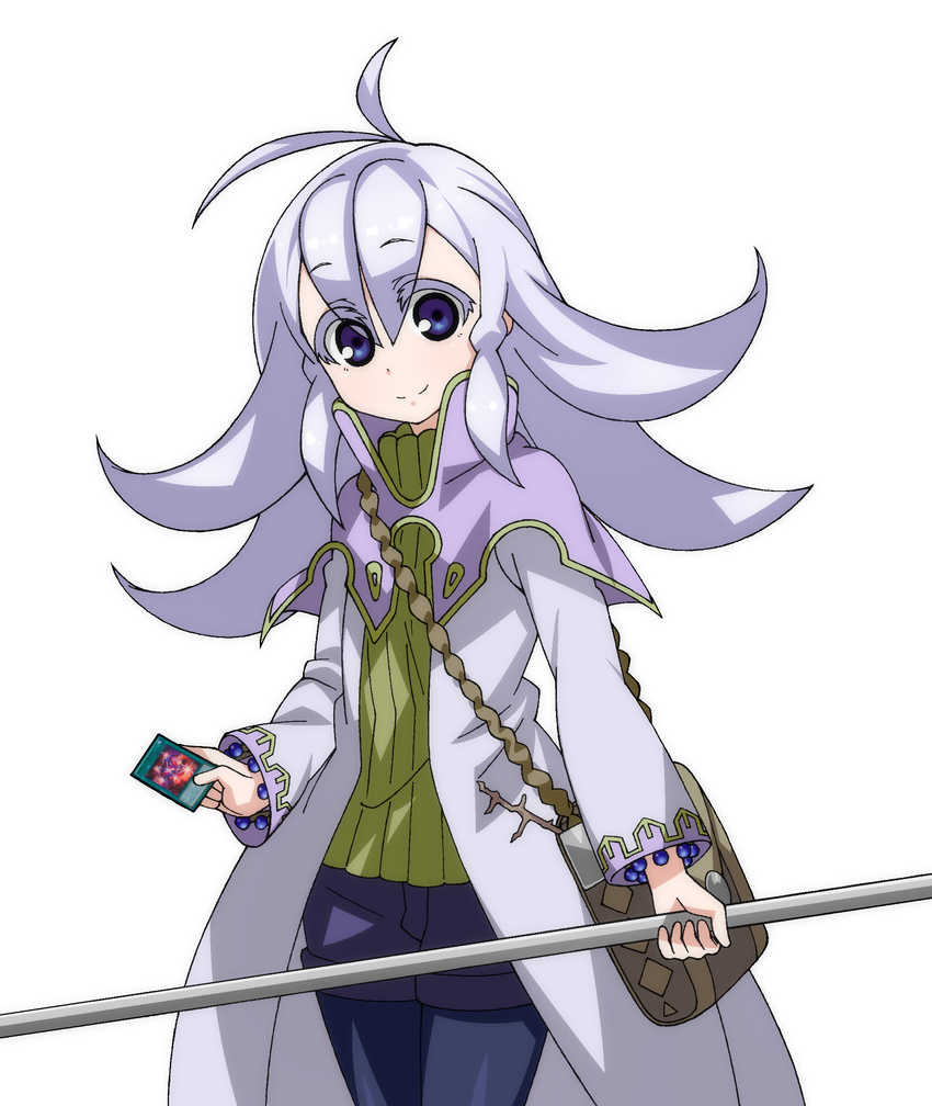 aromage_jasmine artist_request blue_eyes card lavender_hair solo tagme white_background yu-gi-oh!