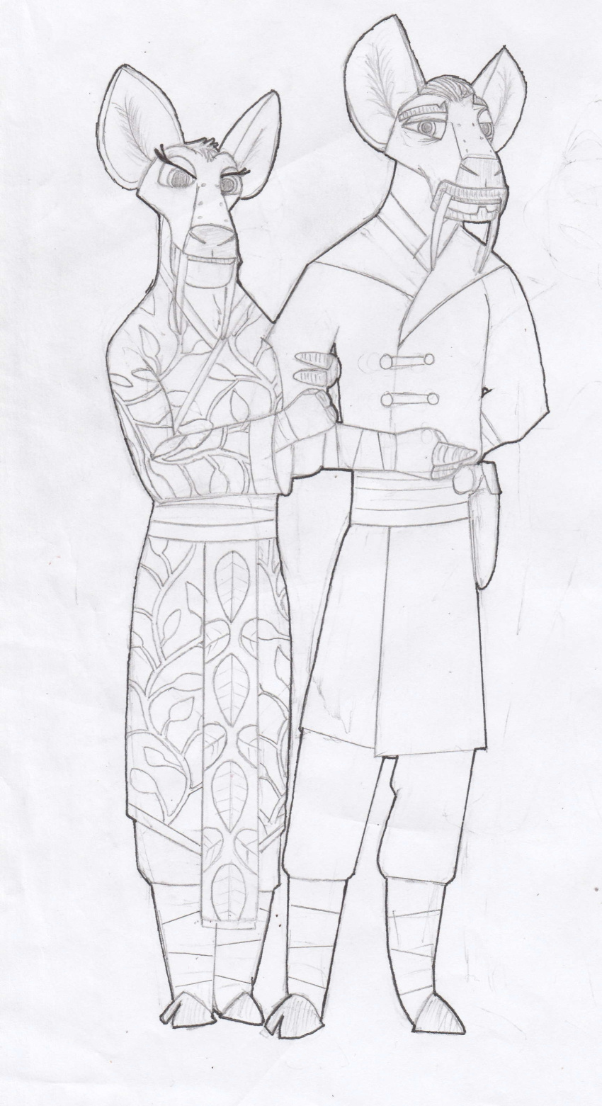 absurd_res anthro asian_clothing cervine chinese_clothing clothed clothing deer dreamworks duo east_asian_clothing fan_character female graphite_(artwork) gun hanfang_(uncle_sam_the_man) hanfu hi_res holster holstered_pistol huifang_(paws_of_destiny) kung_fu_panda male male/female mammal military military_uniform niece_(lore) pencil_(artwork) puttee ranged_weapon shirt smile topwear traditional_media_(artwork) tunic uncle_(lore) uncle_and_niece_(lore) unclesam1976 uniform water_deer weapon