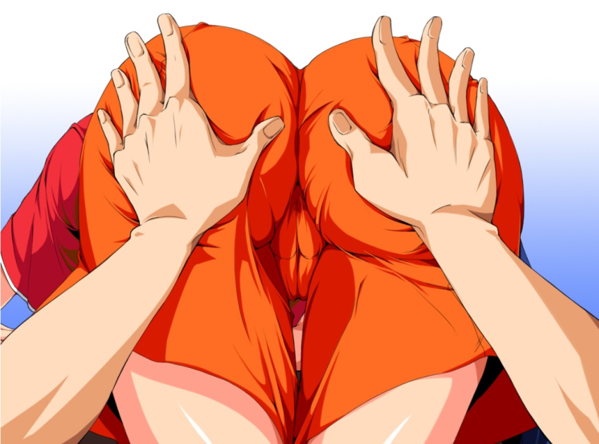 asahina_natsuki ass ass_grab hand_on_ass hands sakura_na_omiki super_real_mahjong zoom