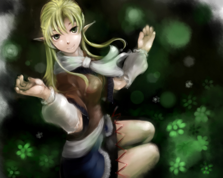 bad_id bad_pixiv_id blonde_hair female goichi mizuhashi_parsee pointy_ears solo touhou