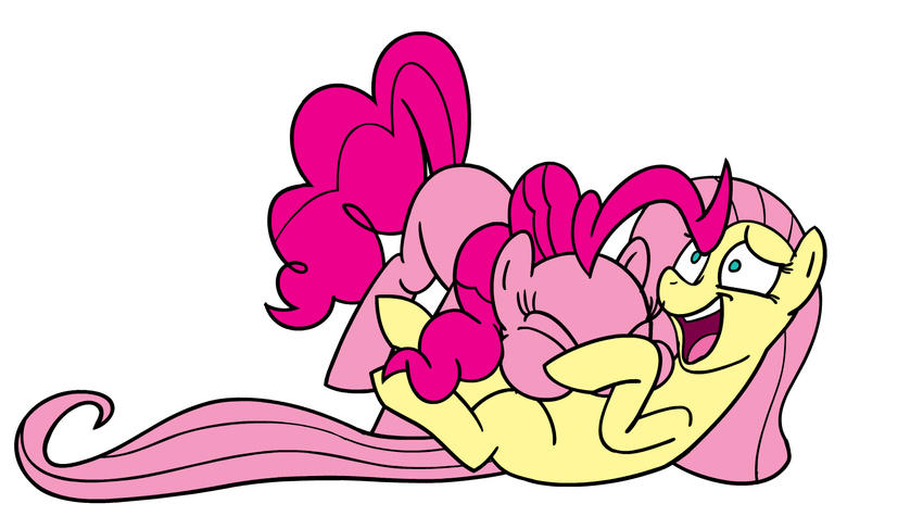 animated blowing blowing_on_stomach blowing_raspberries duo earth_pony equid equine female feral fluttershy_(mlp) friendship_is_magic hasbro hi_res horse mammal my_little_pony nude pinkie_pie_(mlp) pony raspberry_kiss short_playtime simple_background thex-plotion tickling white_background zerbert