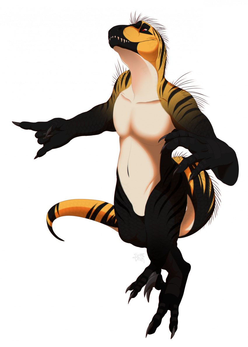 anthro body dinosaur female hi_res invalid_tag prehistoric_species reptile sadny scalie sfw solo supchikk