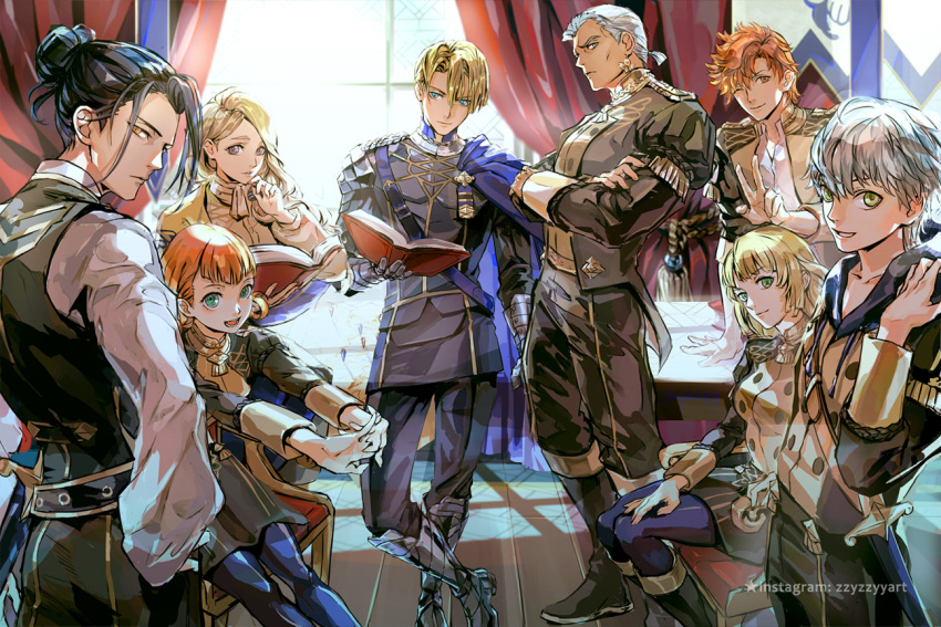 annette_fantine_dominic ashe_ubert dedue_molinaro dimitri_alexandre_blaiddyd felix_hugo_fraldarius fire_emblem ingrid_brandol_galatea mercedes_von_martritz sylvain_jose_gautier zzyzzyy