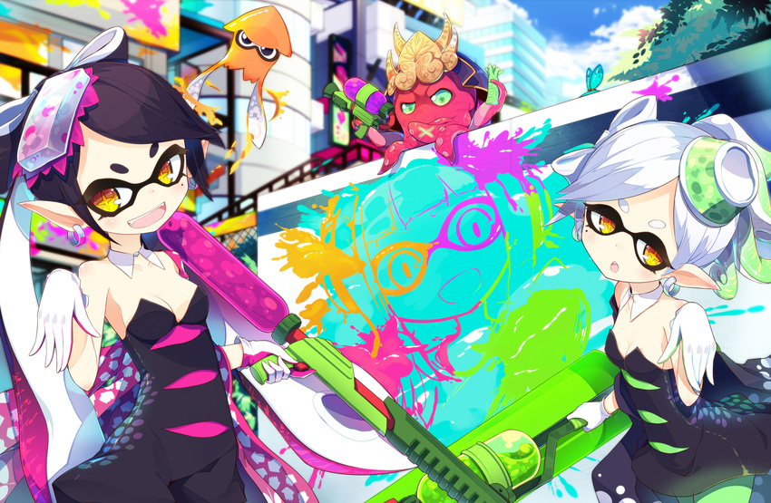 aori_(splatoon) dj_takowasa hotaru_(splatoon) ichiyan inkling splatoon