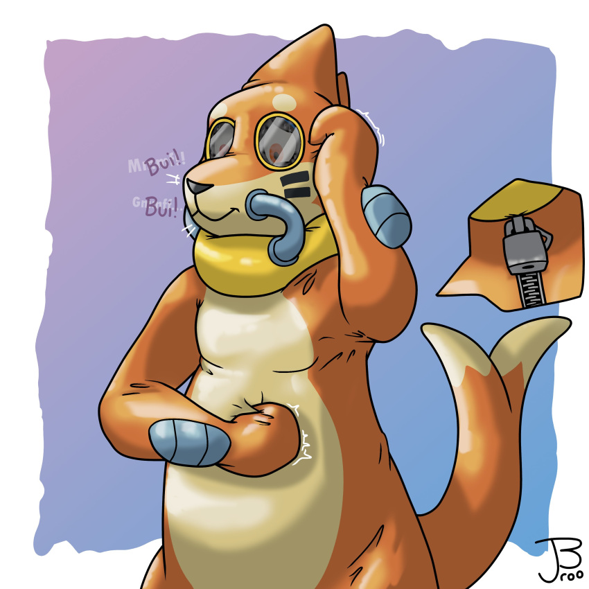 absurd_res arm_fins bound buizel canid canine catheter clothing costume egkangaroo_(artist) encasement feral fin flotation_sac forked_tail generation_4_pokemon glistening glistening_body hi_res latex latex_clothing latex_skinsuit lock loss_of_speech male mammal markings medical_instrument mustelid nintendo orange_body orange_skin otter oxygen_tubes pokemon pokemon_(species) pokemon_costume pokemon_speak riolu scientific_instrument simple_background skinsuit solo suit tail tan_body tan_skin tight_clothing tracheal_tube trapped_in_clothing unusual_anatomy unusual_tail whisker_markings zipper