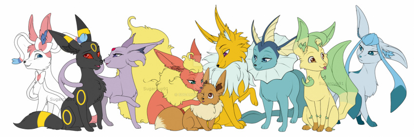 alternate_version_at_source ambiguous_gender black_body black_fur blep blue_body blue_eyes blue_fur brown_body brown_eyes brown_fur deviantart_logo ear_frill ears_back eevee eeveelution espeon feral flareon frill_(anatomy) fur generation_1_pokemon generation_2_pokemon generation_4_pokemon generation_6_pokemon glaceon green_markings grin group hi_res jolteon leafeon licking licking_another markings milk-jug narrowed_eyes nintendo open_mouth open_smile orange_eyes pink_markings pivoted_ears pokemon pokemon_(species) purple_body purple_eyes purple_fur red_body red_eyes red_fur red_sclera simple_background sitting smile sylveon tan_markings tongue tongue_out umbreon vaporeon watermark white_background white_body white_fur yellow_body yellow_frill yellow_fur yellow_markings