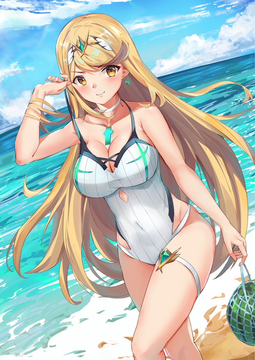 hikari_(xenoblade_2) kiiro_kimi swimsuits xenoblade xenoblade_chronicles_2