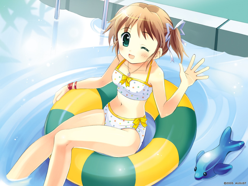 asagiri_mai augustic_pieces bikini swimsuit water yoake_mae_yori_ruri_iro_na