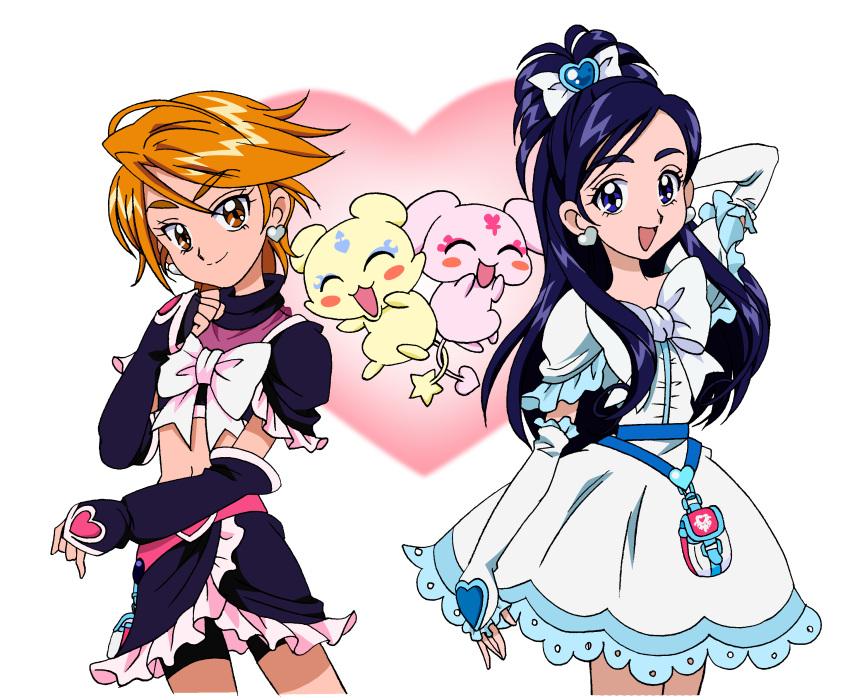 cure_black cure_white futari_wa_pretty_cure mepple mipple misumi_nagisa yukishiro_honoka