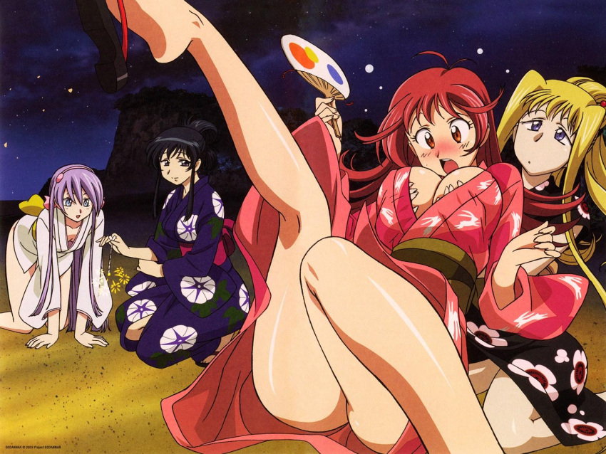 aoi_anna fireworks fujimura_shizuru godannar lou_roux saruwatari_anna tagme thighs yukata