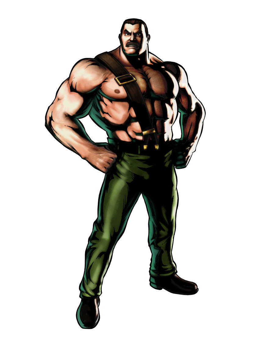 absurdres capcom facial_hair final_fight highres male male_focus marvel marvel_vs._capcom marvel_vs._capcom_3 marvel_vs_capcom marvel_vs_capcom_3 mike_haggar mori_toshiaki moustache official_art shinkiro street_fighter