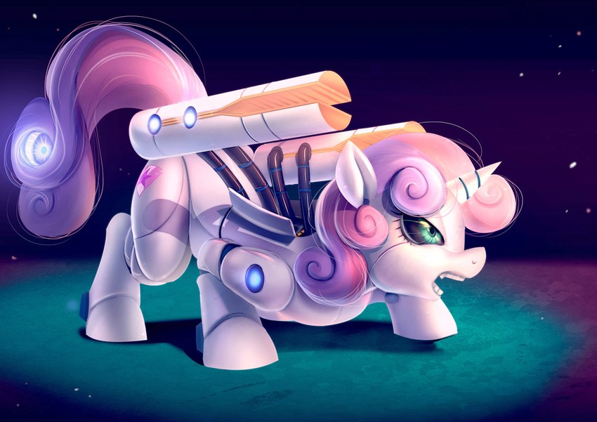 bakki equid equine female feral friendship_is_magic friendship_is_witchcraft hasbro horn horse machine mammal my_little_pony mythological_creature mythological_equine mythology open_mouth pony robot solo sweetie_belle_(mlp) sweetie_bot_(mlp) teeth unicorn